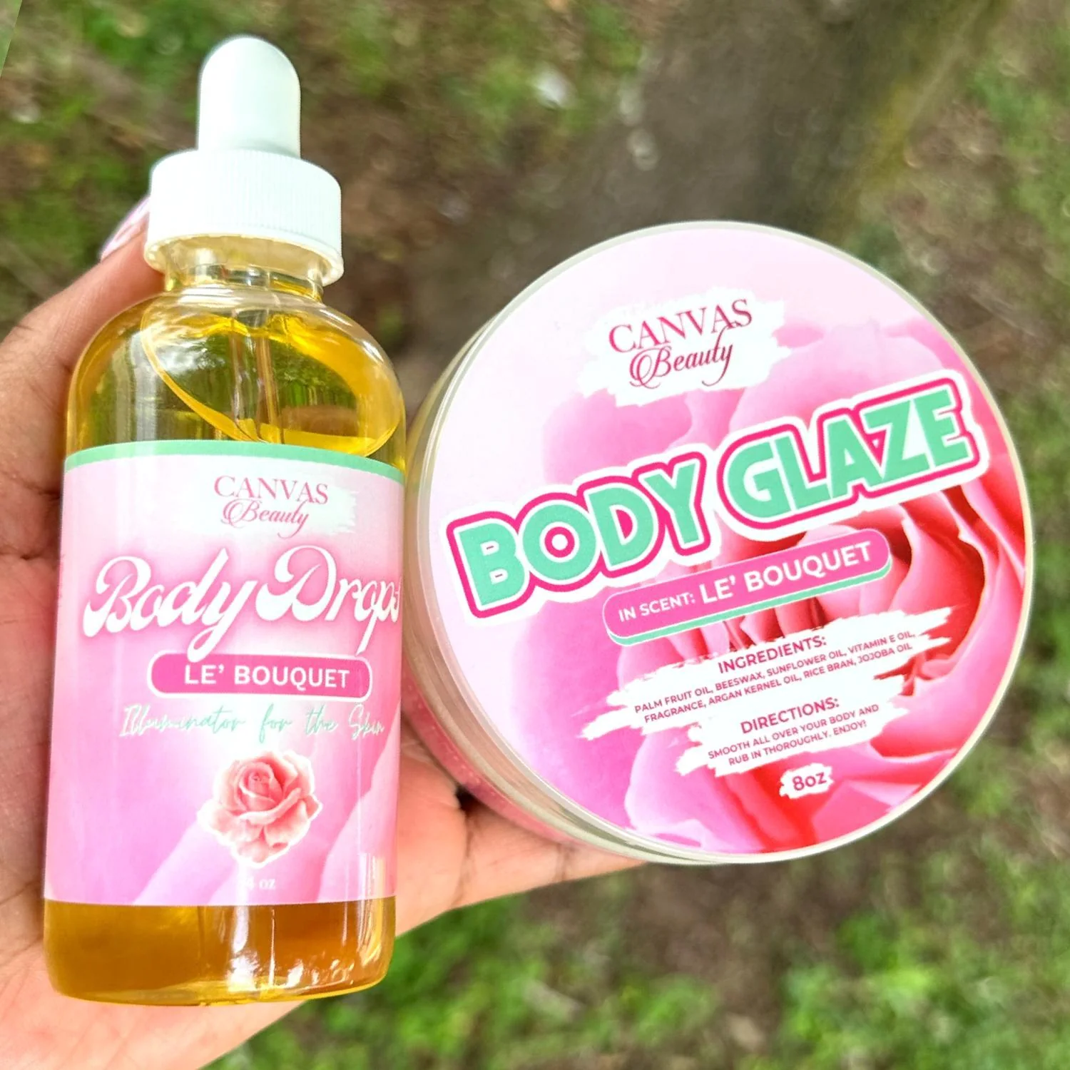 BODY GLAZE & BODY DROPS DUO: LE BOUQUET