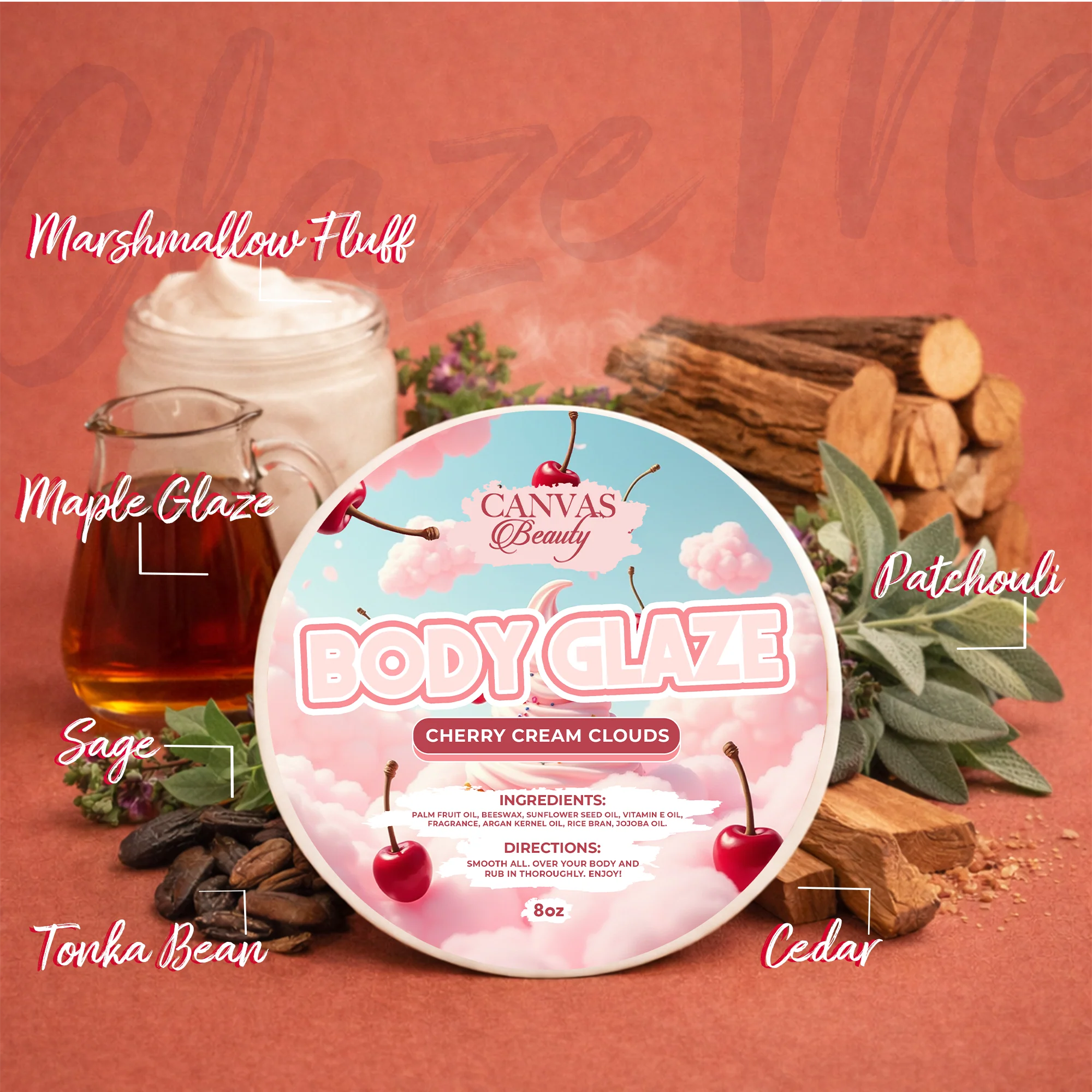 (NEW) BODY GLAZE: CHERRY CREAM CLOUDS - Image 3