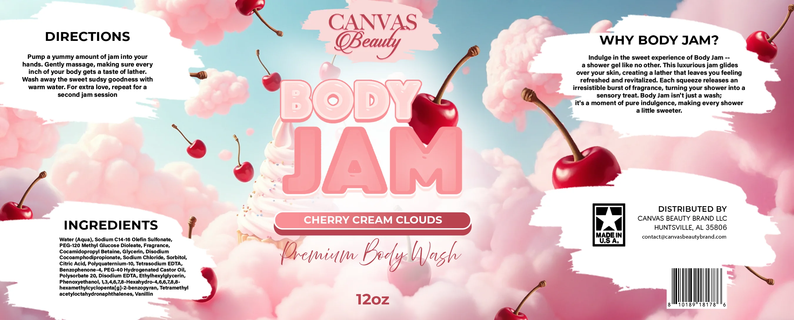 (NEW) BODY JAM: CHERRY CREAM CLOUDS
