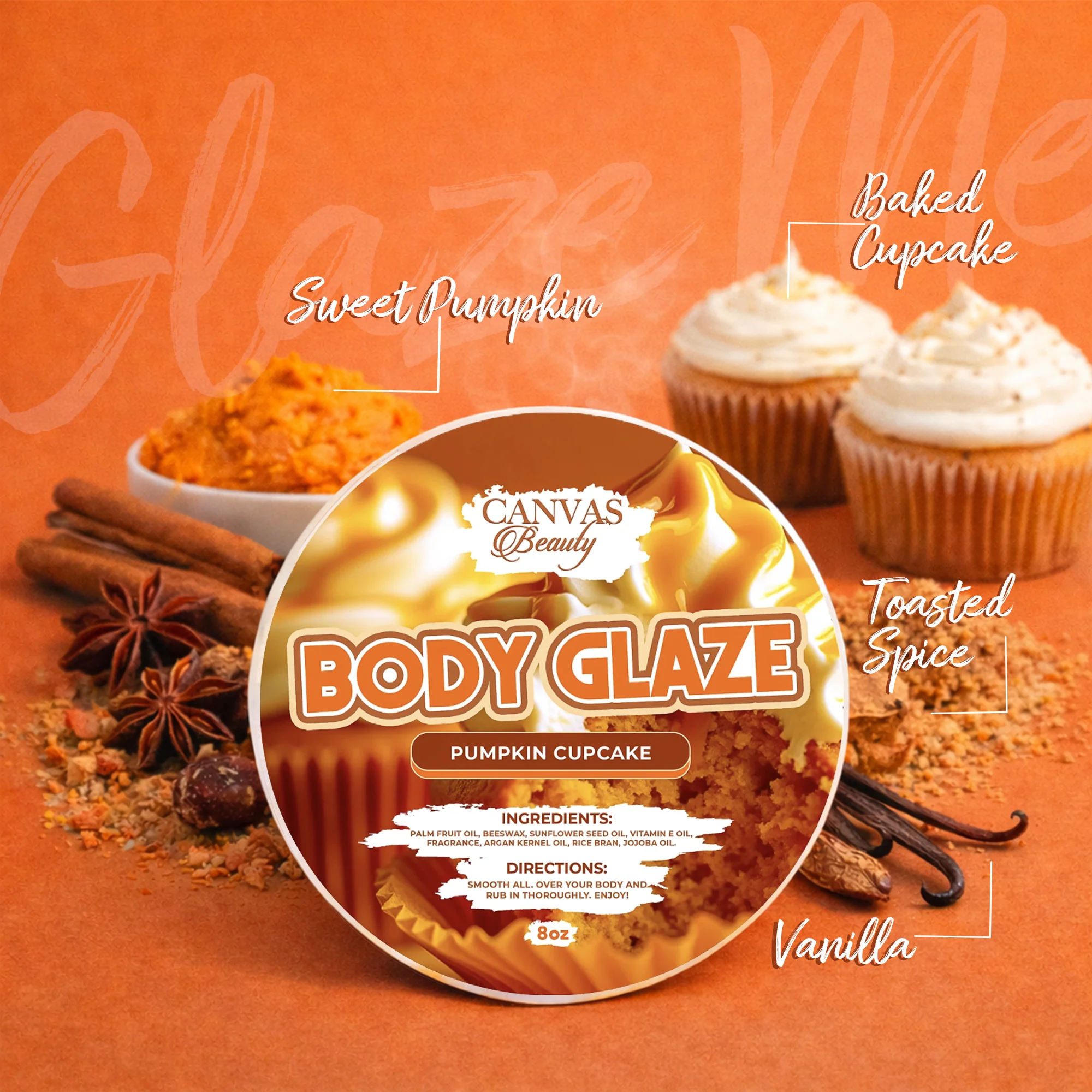 (NEW) BODY GLAZE: PUMPKIN CUPCAKE (LIMITED EDITION) - Image 3