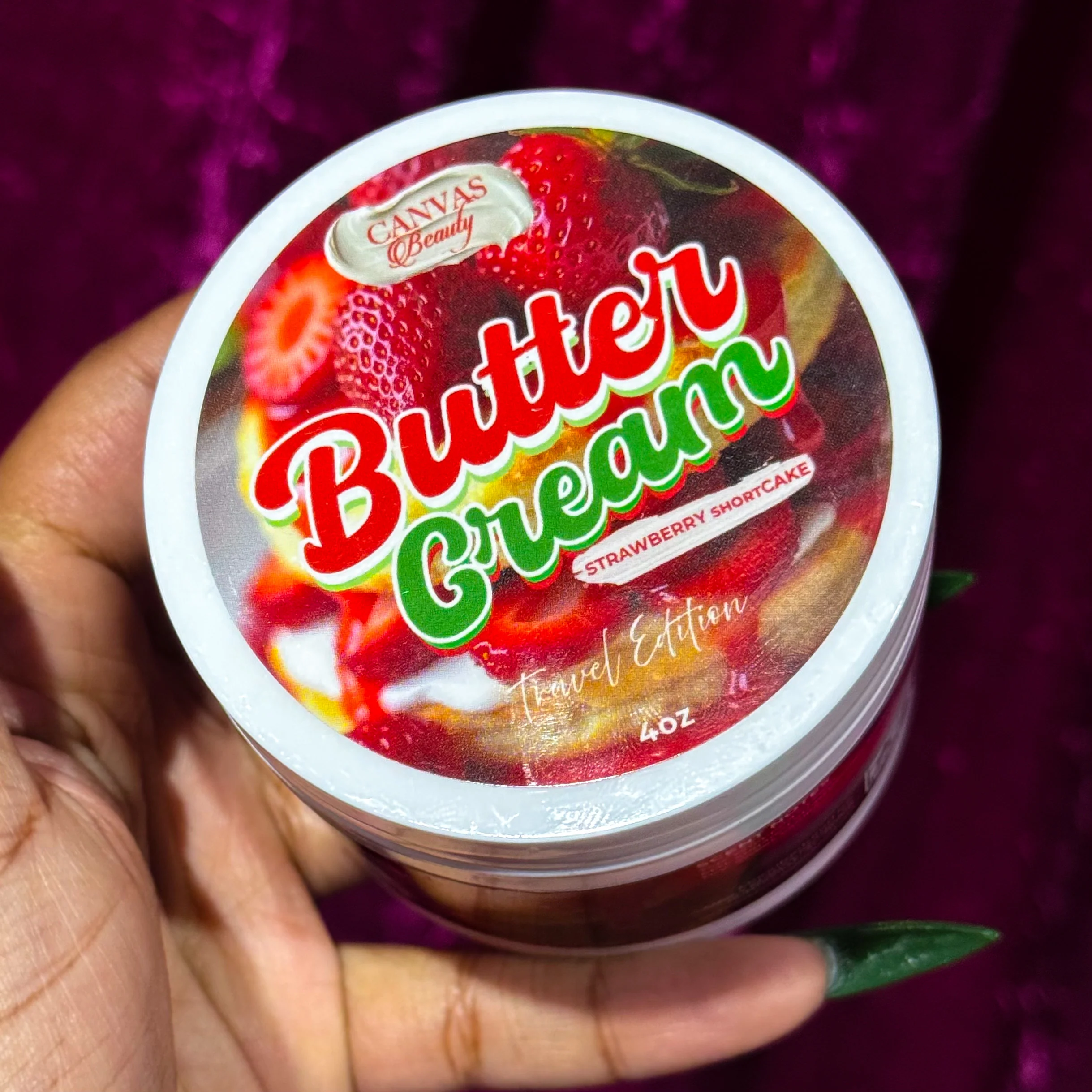 (NEW) TRAVEL BUTTER CREAM: STRAWBERRY SHORTCAKE