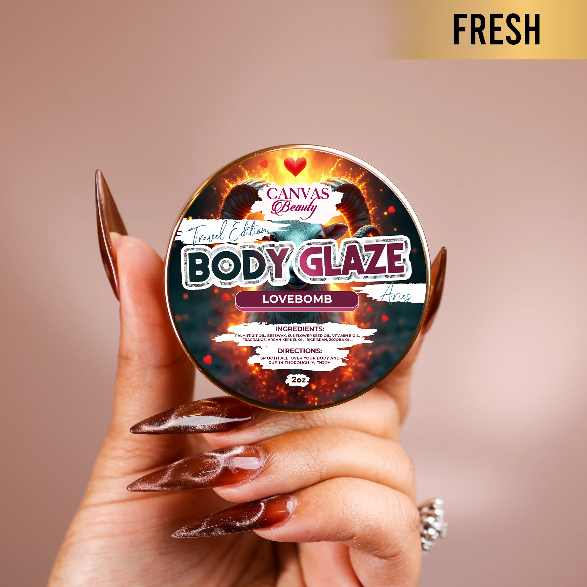 (NEW) TRAVEL GLAZE INSPIRED BY ZODIAC: LOVEBOMB (ARIES) - Image 2