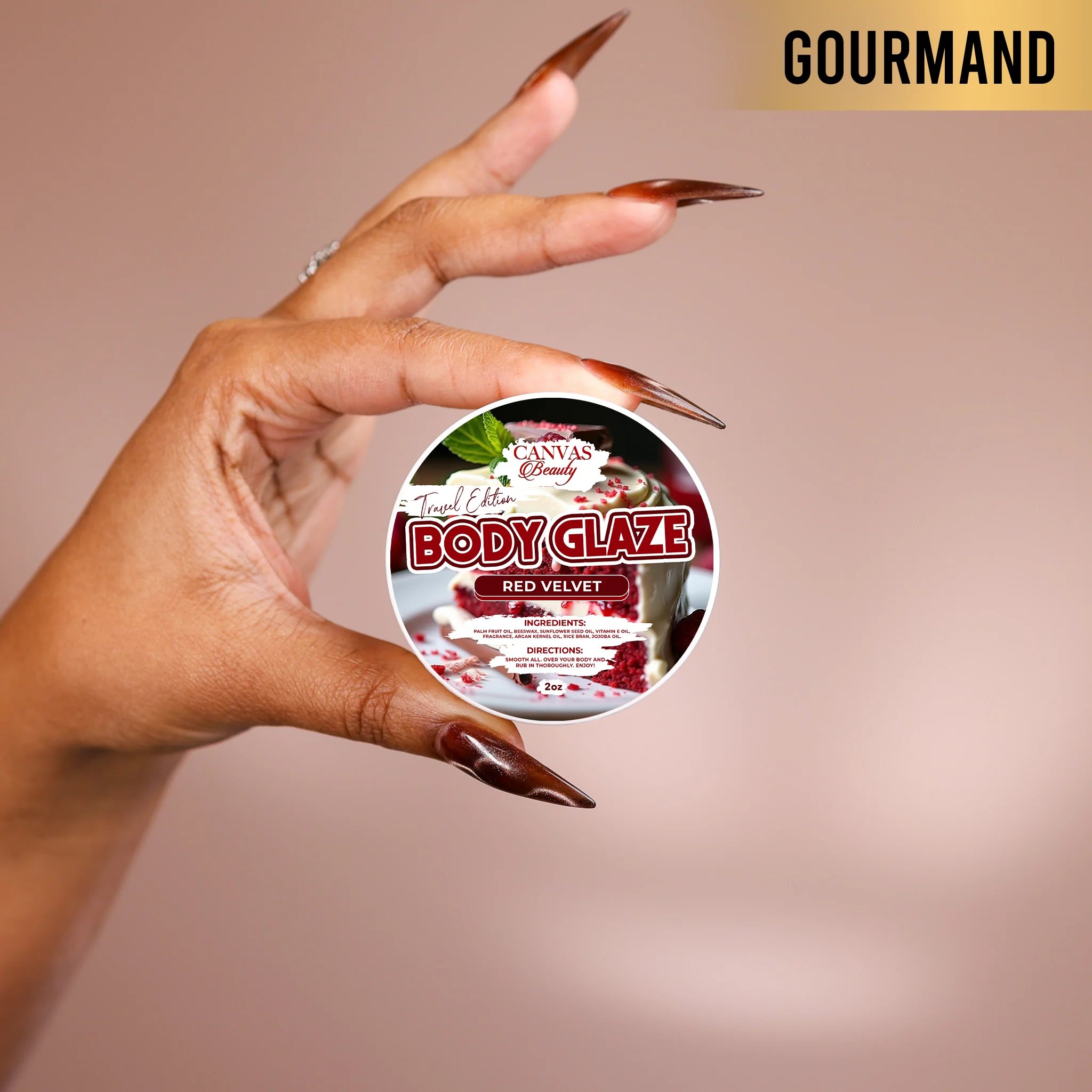 (NEW) TRAVEL GLAZE:  RED VELVET - Image 2